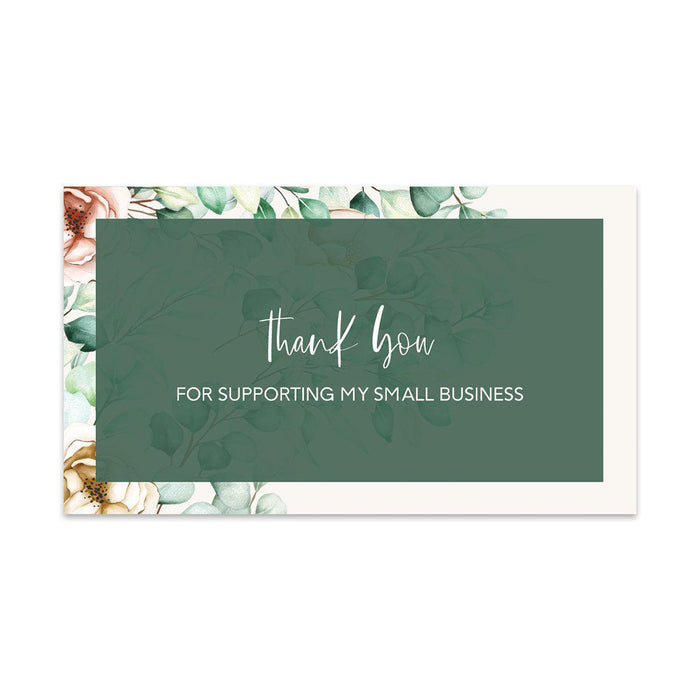 Thank You For Supporting My Small Business Cards, Business Card for Small Business Owners Design 2-Set of 100-Andaz Press-Clothing and Accessories-