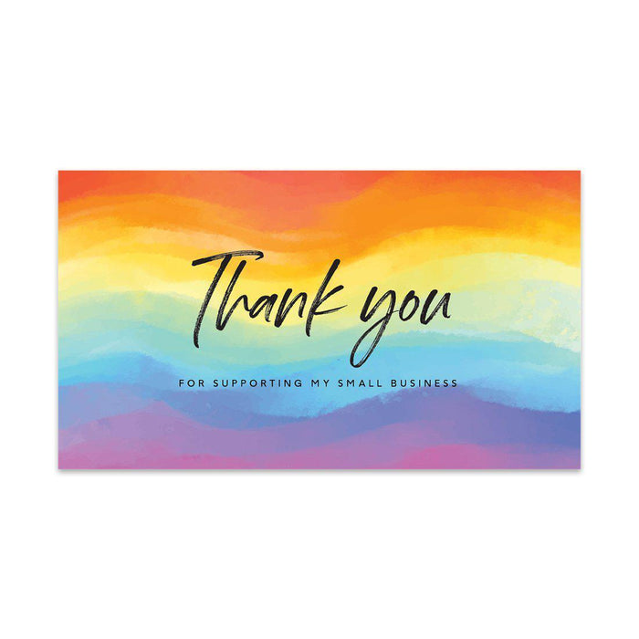 Thank You For Supporting My Small Business Cards, Business Card for Small Business Owners Design 2-Set of 100-Andaz Press-Clothing and Accessories-