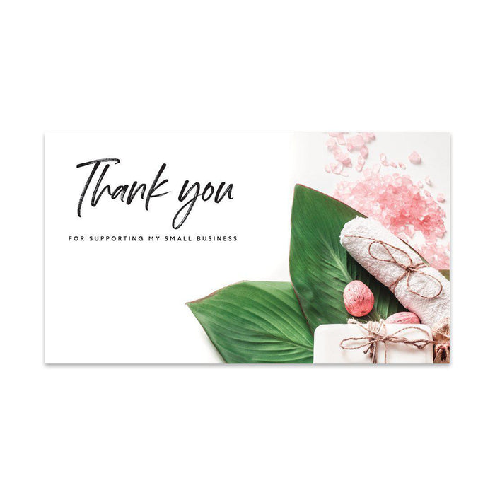 Thank You For Supporting My Small Business Cards, Business Card for Small Business Owners Design 2-Set of 100-Andaz Press-Soap and Bath Salts-
