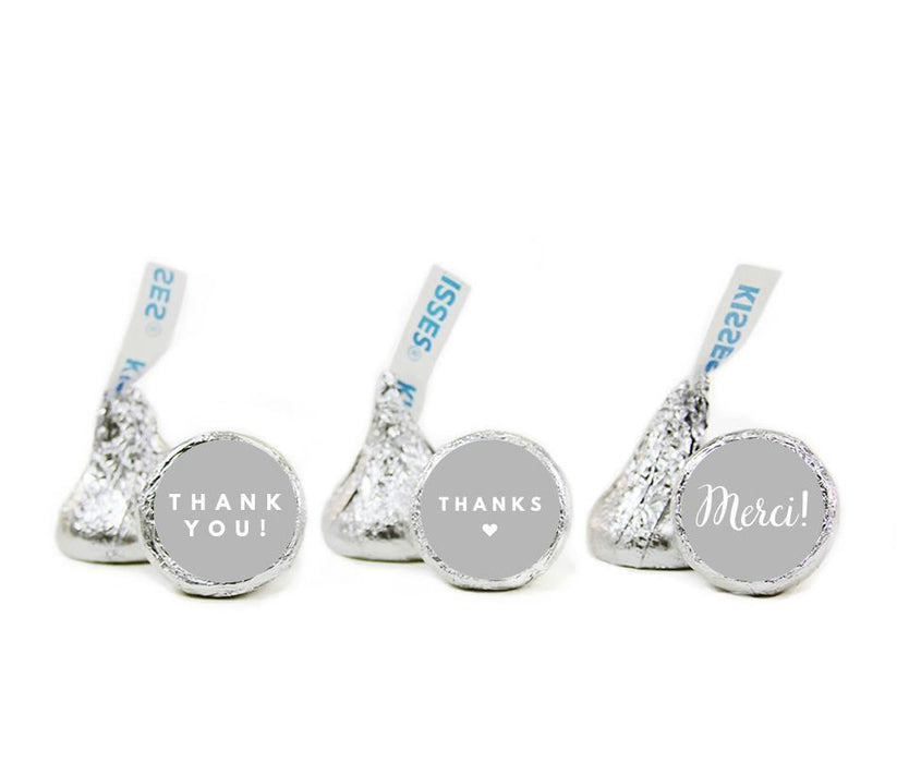 Thank You Hershey's Kisses Stickers-Set of 216-Andaz Press-Ivory-