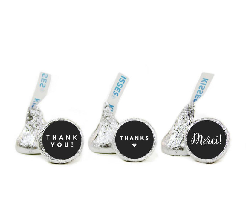 Thank You Hershey's Kisses Stickers-Set of 216-Andaz Press-Ivory-