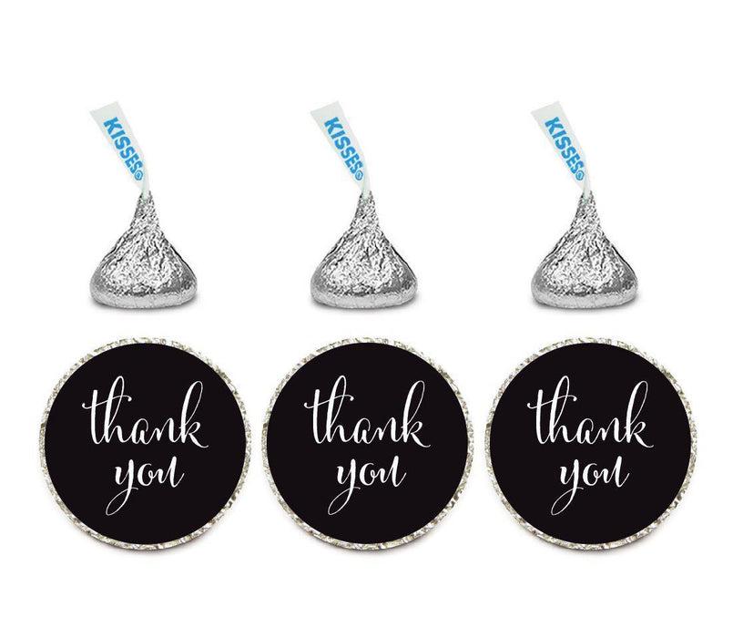 Thank You Hersheys Kisses Stickers-Set of 216-Andaz Press-Black-