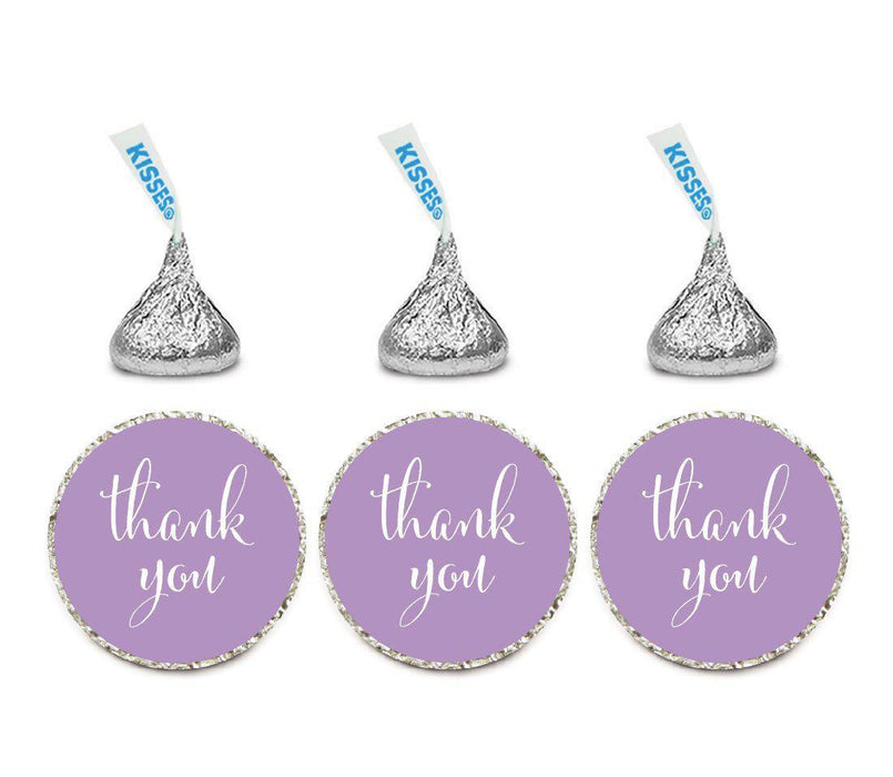 Thank You Hersheys Kisses Stickers-Set of 216-Andaz Press-Lavender-