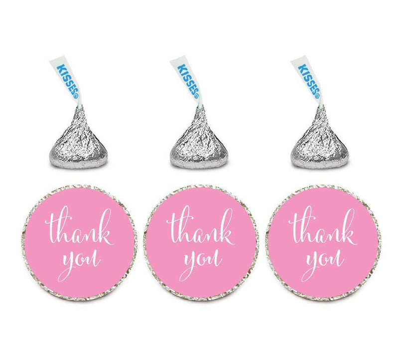 Thank You Hersheys Kisses Stickers-Set of 216-Andaz Press-Pink-