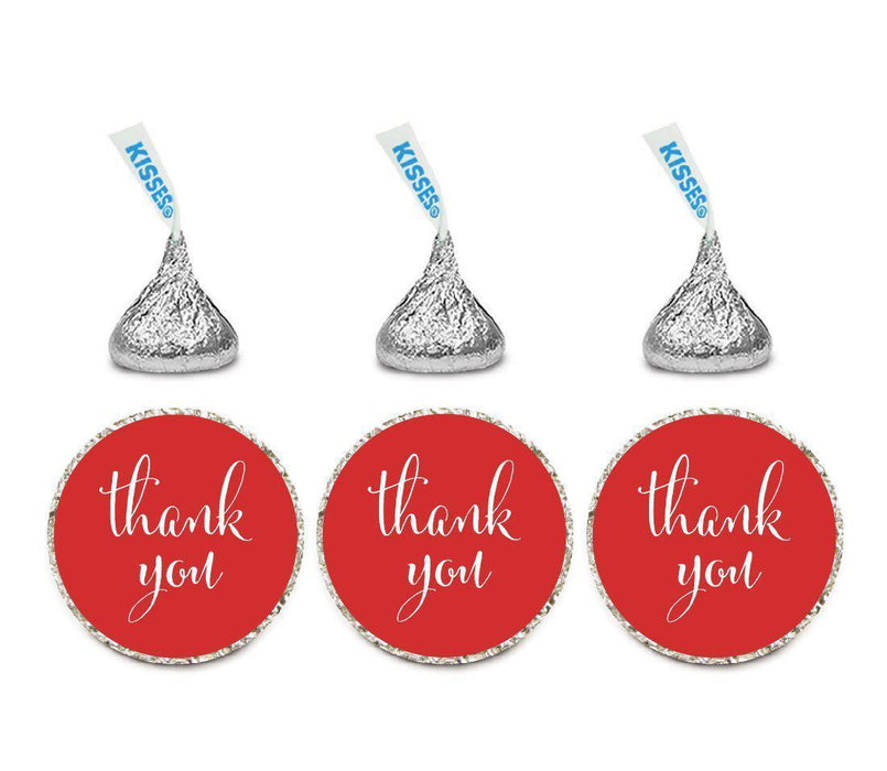 Thank You Hersheys Kisses Stickers-Set of 216-Andaz Press-Red-
