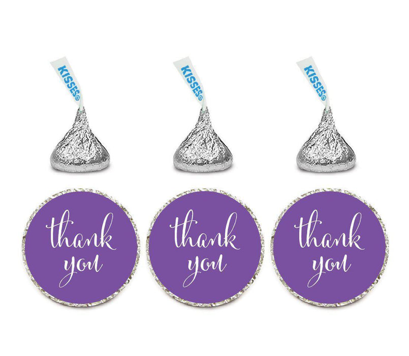 Thank You Hersheys Kisses Stickers-Set of 216-Andaz Press-Royal Purple-