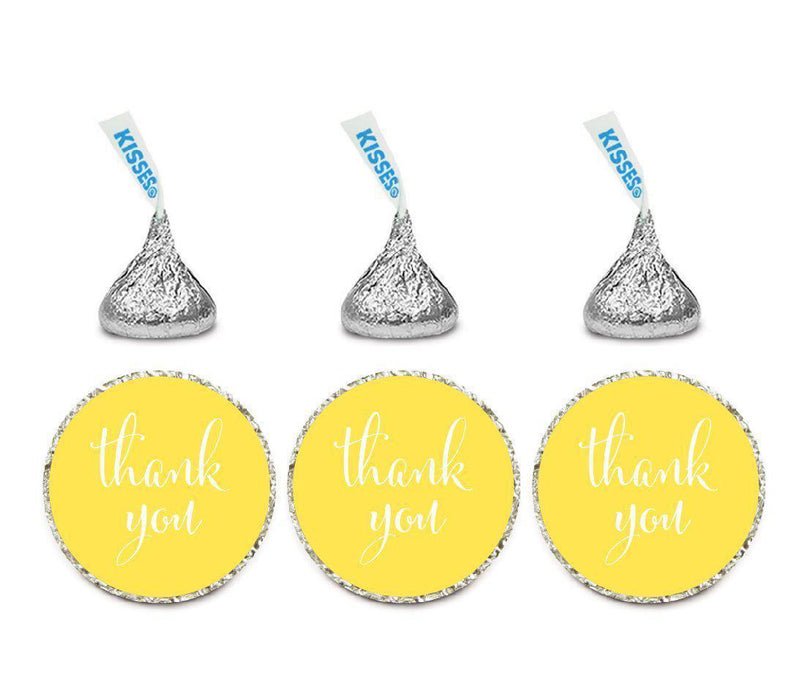 Thank You Hersheys Kisses Stickers-Set of 216-Andaz Press-Yellow-