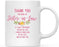 Thank You for Being Ceramic Coffee Mug Floral Punch in Face Collection-Set of 1-Andaz Press-Aunt-