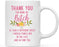 Thank You for Being Ceramic Coffee Mug Floral Punch in Face Collection-Set of 1-Andaz Press-Aunt-