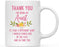 Thank You for Being Ceramic Coffee Mug Floral Punch in Face Collection-Set of 1-Andaz Press-Aunt-