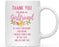 Thank You for Being Ceramic Coffee Mug Floral Punch in Face Collection-Set of 1-Andaz Press-Aunt-