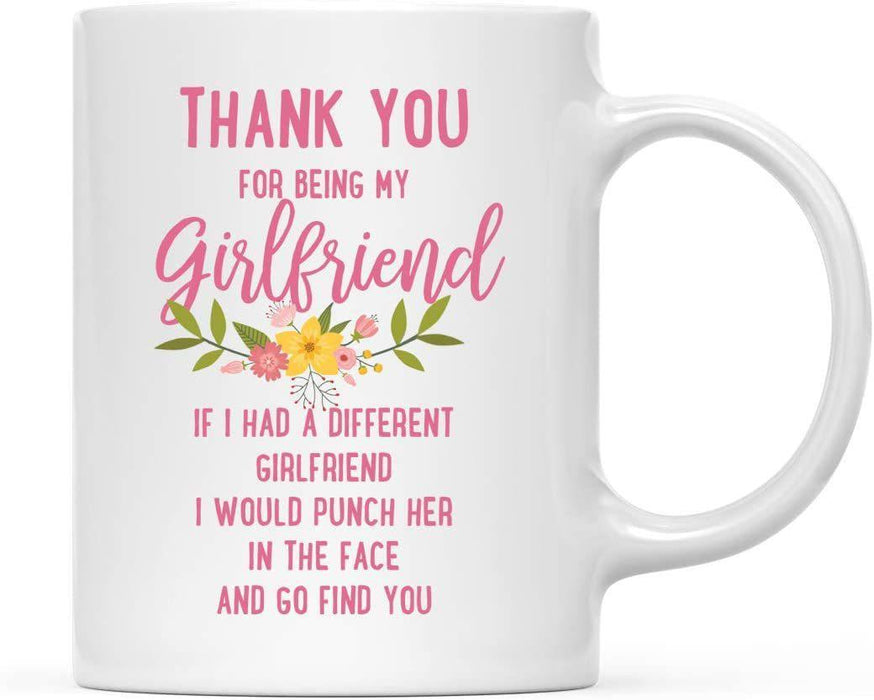 Thank You for Being Ceramic Coffee Mug Floral Punch in Face Collection-Set of 1-Andaz Press-Aunt-