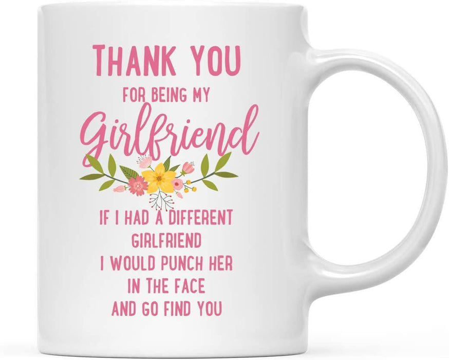 Thank You for Being Ceramic Coffee Mug Floral Punch in Face Collection-Set of 1-Andaz Press-Girlfriend-