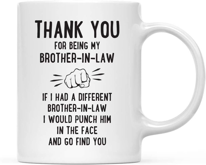 Thank You for Being Ceramic Coffee Mug Punch in Face Collection-Set of 1-Andaz Press-Boyfriend-