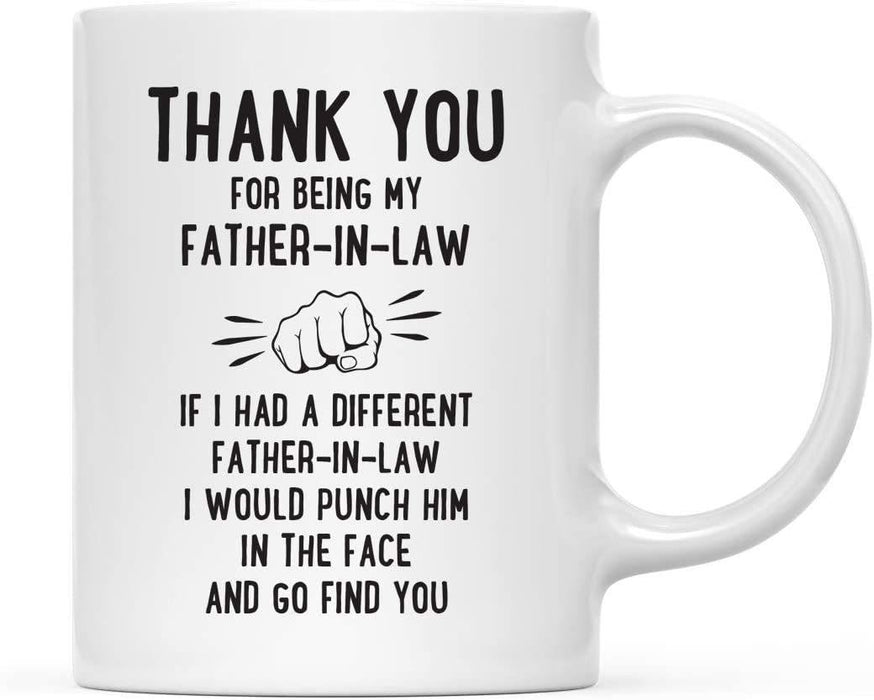 Thank You for Being Ceramic Coffee Mug Punch in Face Collection-Set of 1-Andaz Press-Boyfriend-