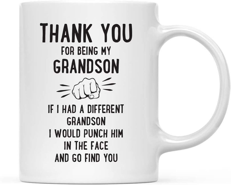 Thank You for Being Ceramic Coffee Mug Punch in Face Collection-Set of 1-Andaz Press-Boyfriend-