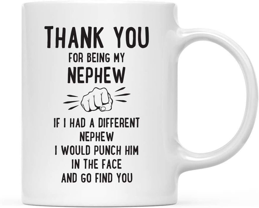Thank You for Being Ceramic Coffee Mug Punch in Face Collection-Set of 1-Andaz Press-Boyfriend-