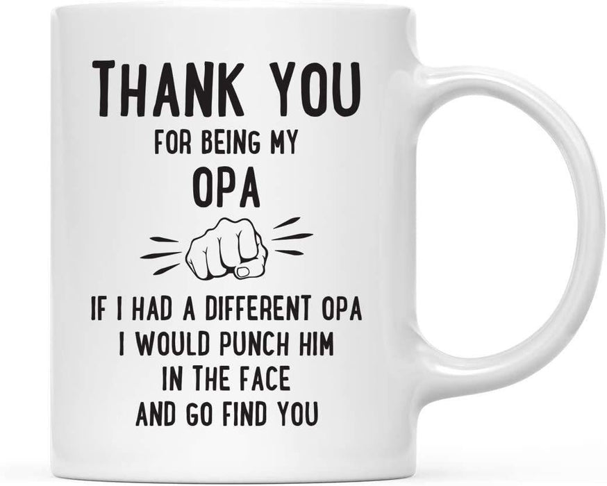 Thank You for Being Ceramic Coffee Mug Punch in Face Collection-Set of 1-Andaz Press-Boyfriend-
