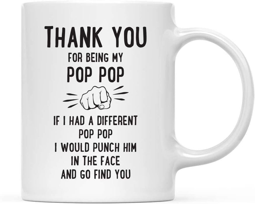 Thank You for Being Ceramic Coffee Mug Punch in Face Collection-Set of 1-Andaz Press-Boyfriend-