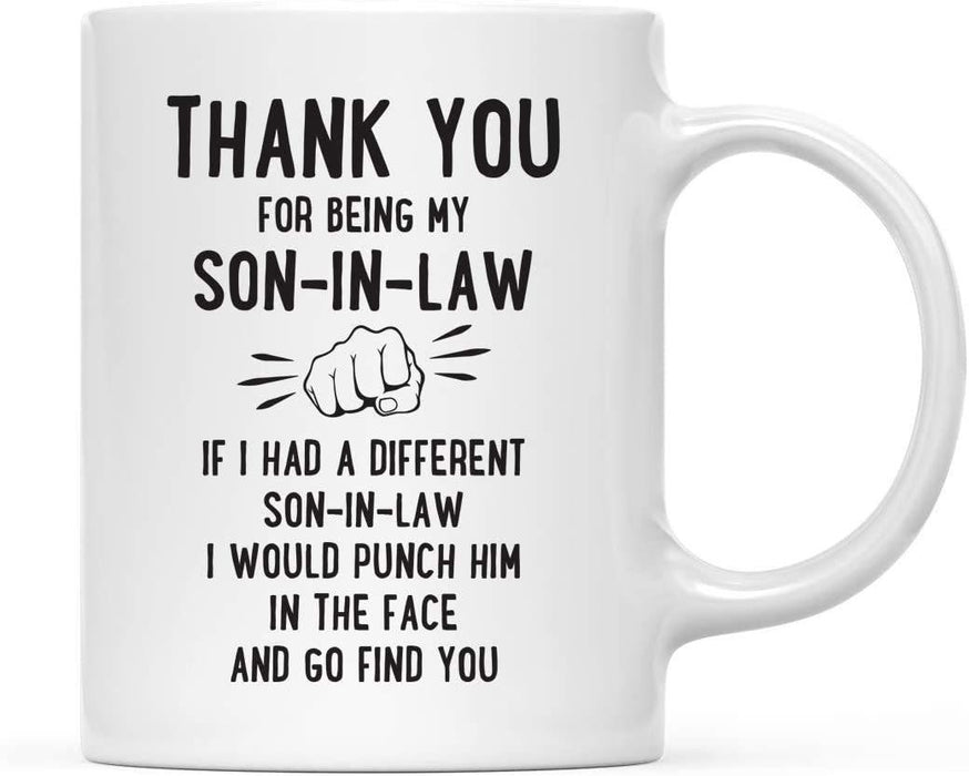 Thank You for Being Ceramic Coffee Mug Punch in Face Collection-Set of 1-Andaz Press-Boyfriend-