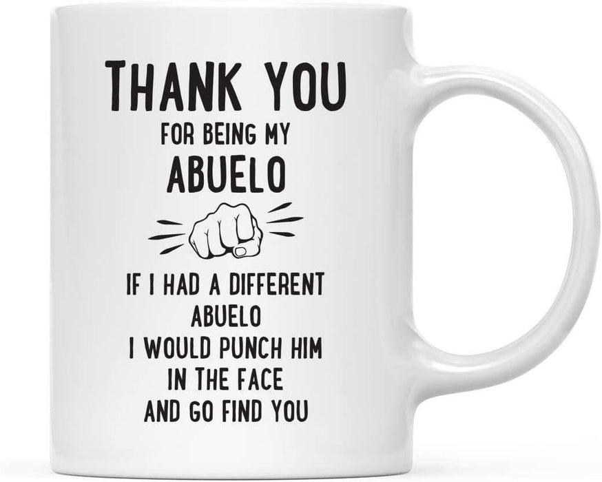 Thank You for Being Ceramic Coffee Mug Punch in Face Collection-Set of 1-Andaz Press-Boyfriend-