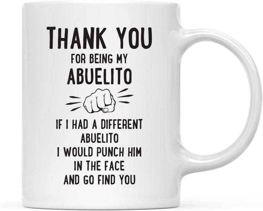 Thank You for Being Ceramic Coffee Mug Punch in Face Collection-Set of 1-Andaz Press-Boyfriend-