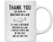 Thank You for Being Ceramic Coffee Mug Punch in Face Collection-Set of 1-Andaz Press-Brother-in-Law-
