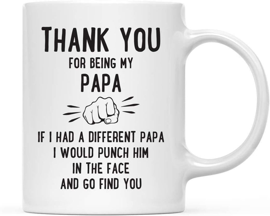 Thank You for Being Ceramic Coffee Mug Punch in Face Collection-Set of 1-Andaz Press-Papa-