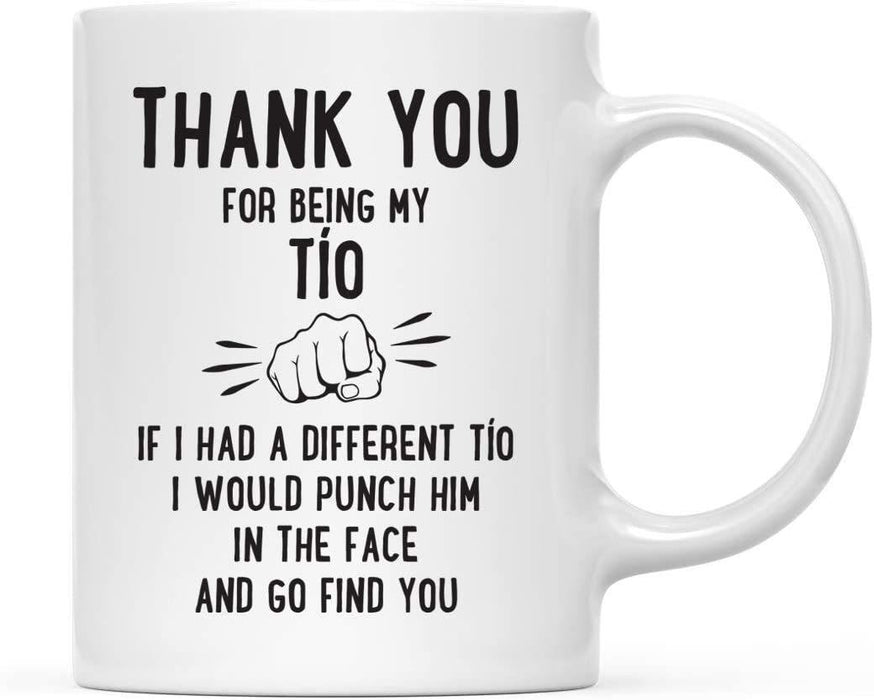 Thank You for Being Ceramic Coffee Mug Punch in Face Collection-Set of 1-Andaz Press-Tío-