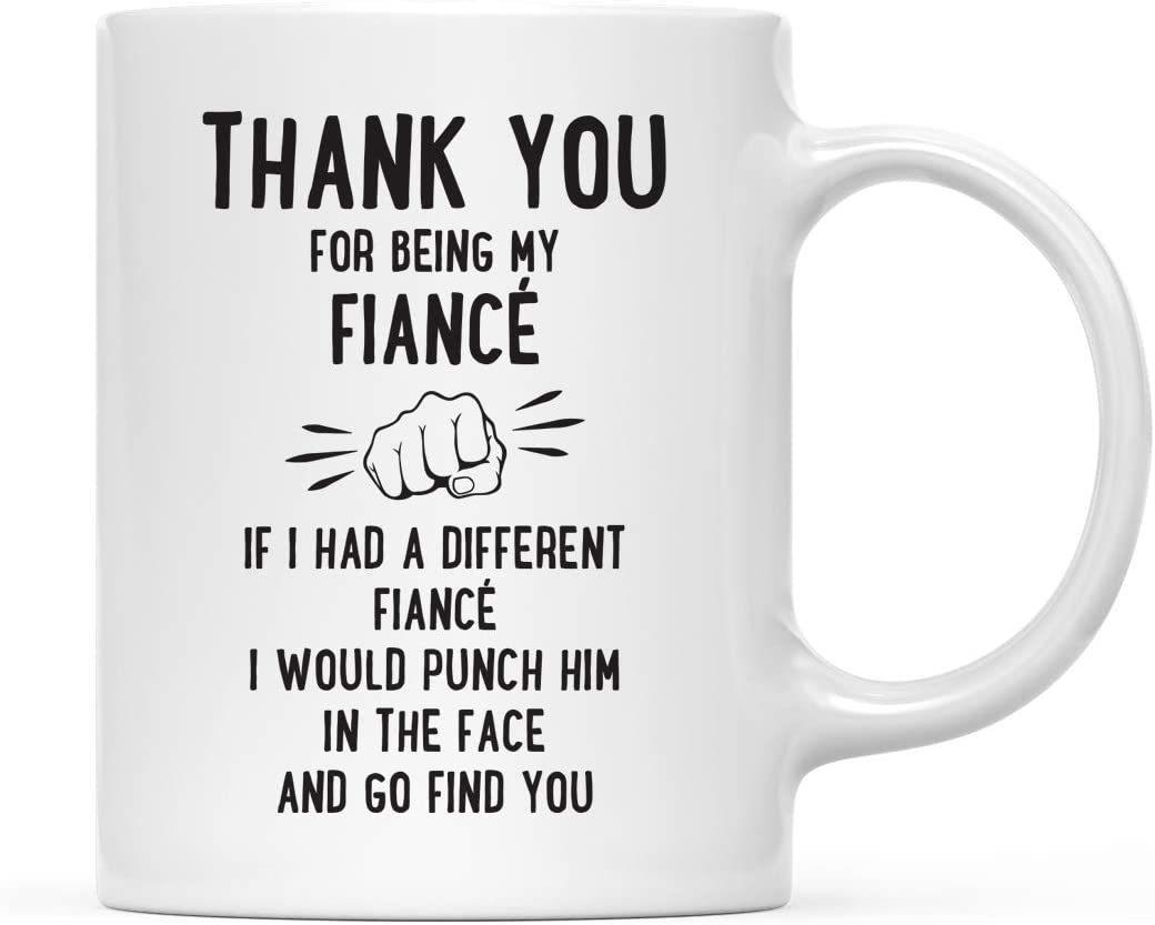 Thank You for Being Ceramic Coffee Mug Punch in Face Collection-Set of 1-Andaz Press-Boyfriend-