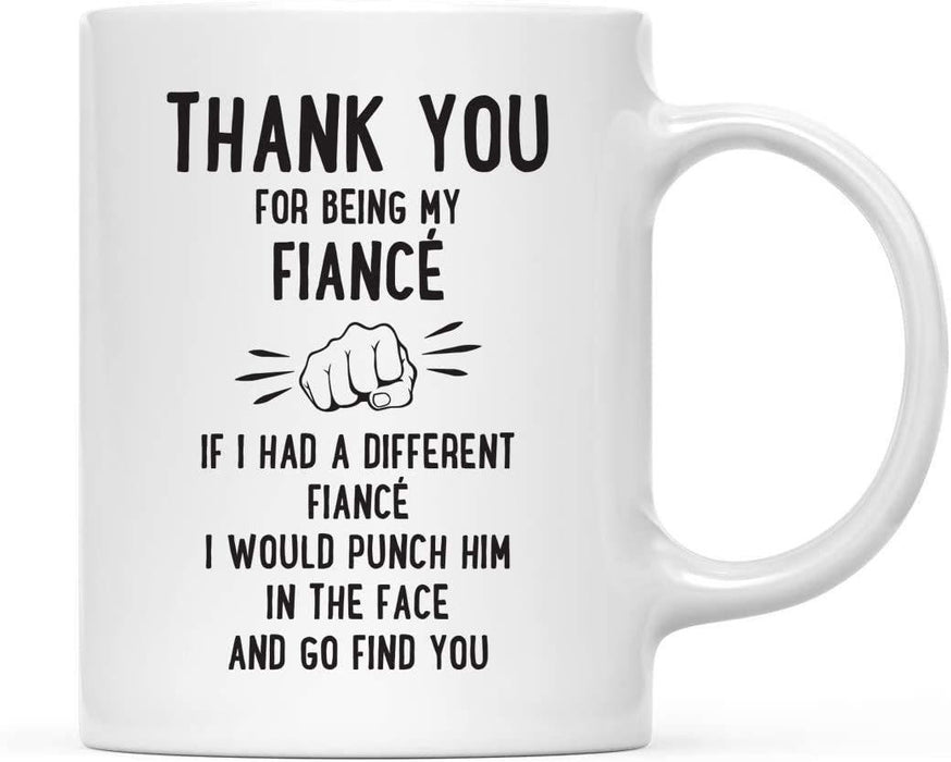 Thank You for Being Ceramic Coffee Mug Punch in Face Collection-Set of 1-Andaz Press-Boyfriend-