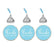 Thanks For Coming Hersheys Kisses Stickers-Set of 216-Andaz Press-White-