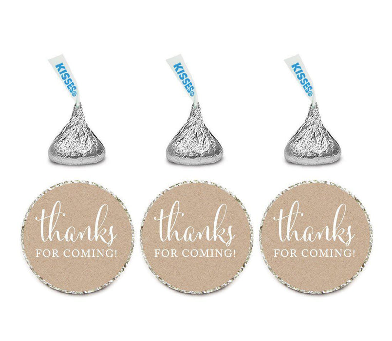 Thanks For Coming Hersheys Kisses Stickers-Set of 216-Andaz Press-White-