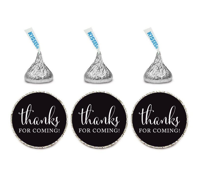 Thanks For Coming Hersheys Kisses Stickers-Set of 216-Andaz Press-Black-