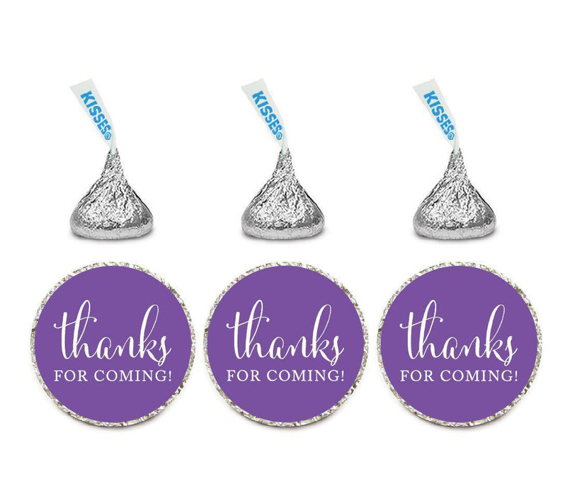 Thanks For Coming Hersheys Kisses Stickers-Set of 216-Andaz Press-Royal Purple-