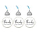 Thanks For Coming Hersheys Kisses Stickers-Set of 216-Andaz Press-White-