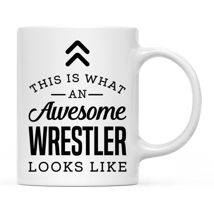 This Is What An Awesome Looks Like Sports Coffee Mug Collection 2-Set of 1-Andaz Press-Wrestler-