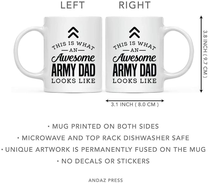 This is What an Awesome Looks Like Mom Dad Coffee Mug Collection 1-Set of 1-Andaz Press-Army Dad-