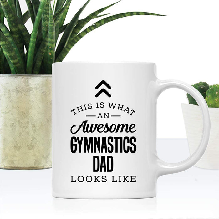 This is What an Awesome Looks Like Mom Dad Coffee Mug Collection 2-Set of 1-Andaz Press-Gymnastics Dad-