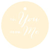 To / From Circle Gift Tags, Chic Style-Set of 24-Andaz Press-Ivory-
