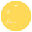 To / From Circle Gift Tags, Whimsical Style-Set of 24-Andaz Press-Yellow-