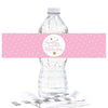 Twinkle Twinkle Little Star Pink Baby Shower Water Bottle Labels-Set of 20-Andaz Press-