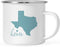 US State Stainless Steel Campfire Coffee Mug Gift, Aqua Home Heart, Texas-Set of 1-Andaz Press-