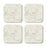 U.S. City Map Square Coffee Drink Coasters Gift, Vintage Map-Set of 4-Andaz Press-NY-