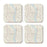 U.S. City Map Square Coffee Drink Coasters Gift, Vintage Map-Set of 4-Andaz Press-NY-