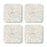 U.S. City Map Square Coffee Drink Coasters Gift, Vintage Map-Set of 4-Andaz Press-NY-