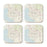 U.S. City Map Square Coffee Drink Coasters Gift, Vintage Map-Set of 4-Andaz Press-NY-