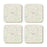 U.S. City Map Square Coffee Drink Coasters Gift, Vintage Map-Set of 4-Andaz Press-NY-