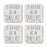 U.S. City Square Coffee Drink Coasters Gift, I'd Rather Be in Part 1-Set of 4-Andaz Press-Los Angeles-