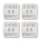 U.S. City Square Coffee Drink Coasters Gift, I'd Rather Be in Part 1-Set of 4-Andaz Press-Los Angeles-